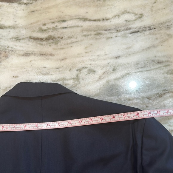 Designer 2 Piece Suit Dark Navy โข Custom Designer Fully Lined โข Jacket & Pant - Picture 2 of 8